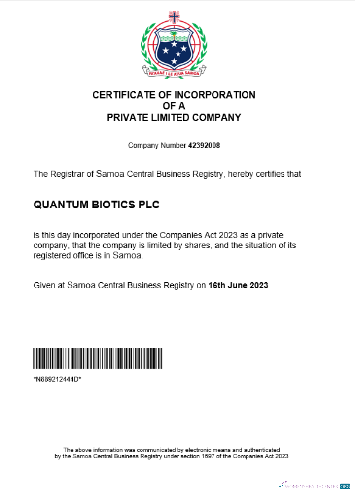 Download Samoa business registration certificate Word and PDF template Photoshop template